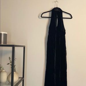 Vintage velvet halter gown